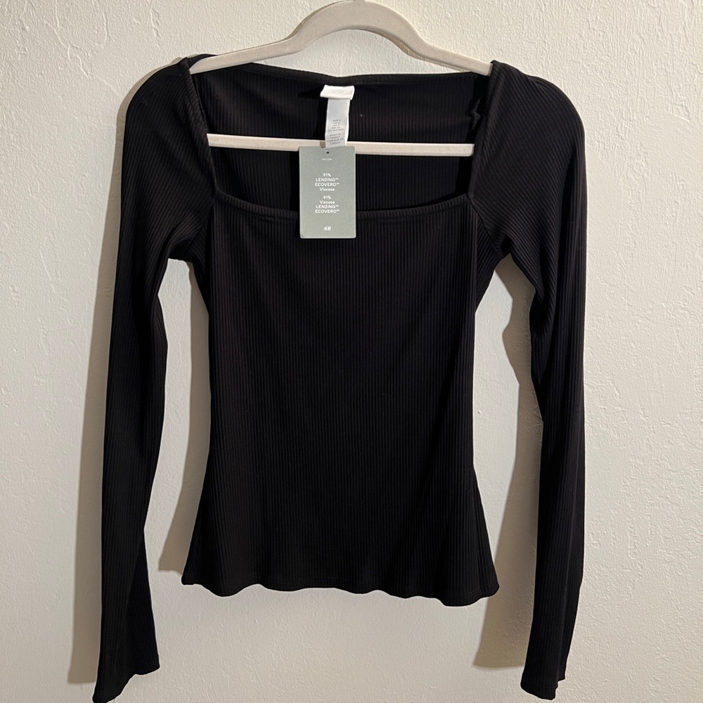 NWT H&M square neck top